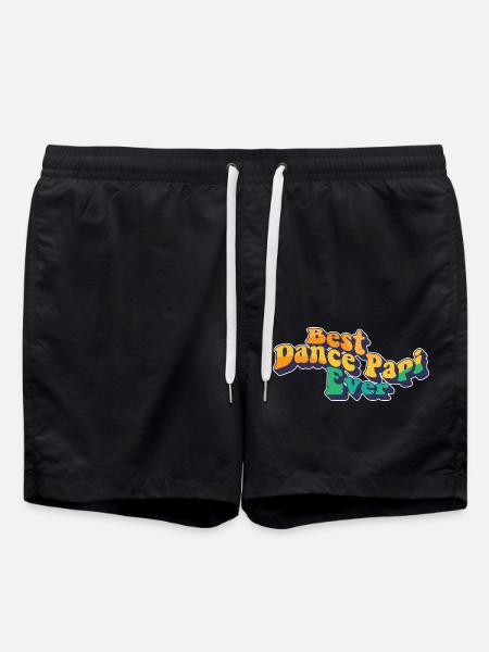 Best Dance Papi Ever Dad - Swim Trunks - black