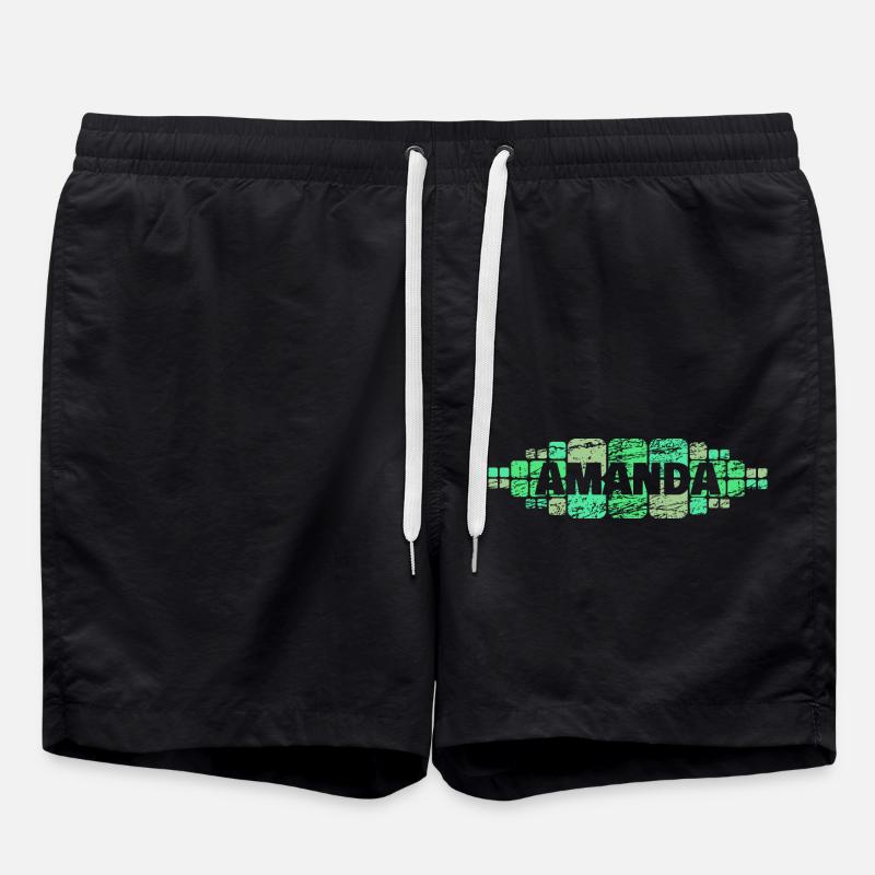 Amanda - Swim Trunks - black