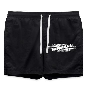 Hermann - Short de bain - noir - Devant - AI Model Male 185 light (185cm)
