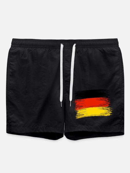 GERMAN FLAG - Swim Trunks - black