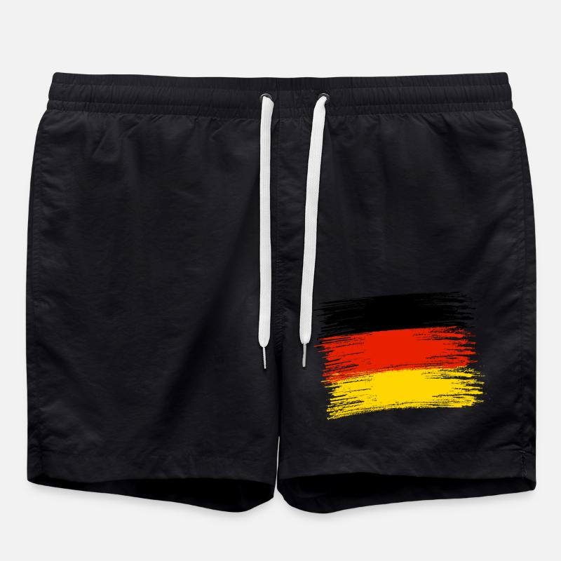 DEUTSCHE FLAGGE - Badeshorts - Schwarz
