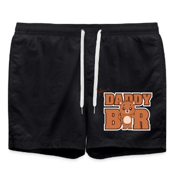 Daddy Bear - Swim Trunks - black - Front - AI Model Male 185 light (185cm)