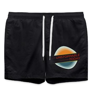 Good mood - Swim Trunks - black - Front - AI Model Male 185 light (185cm)