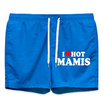I love hot mamis - Badeshorts - Cobalt blue - Vorne