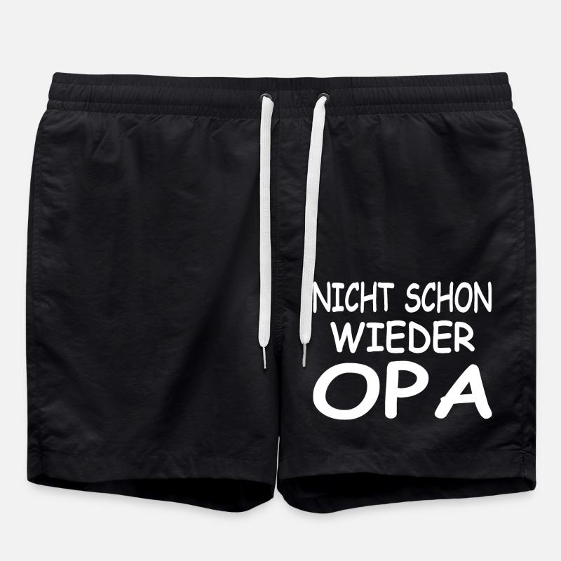 Opa - Badeshorts - Schwarz