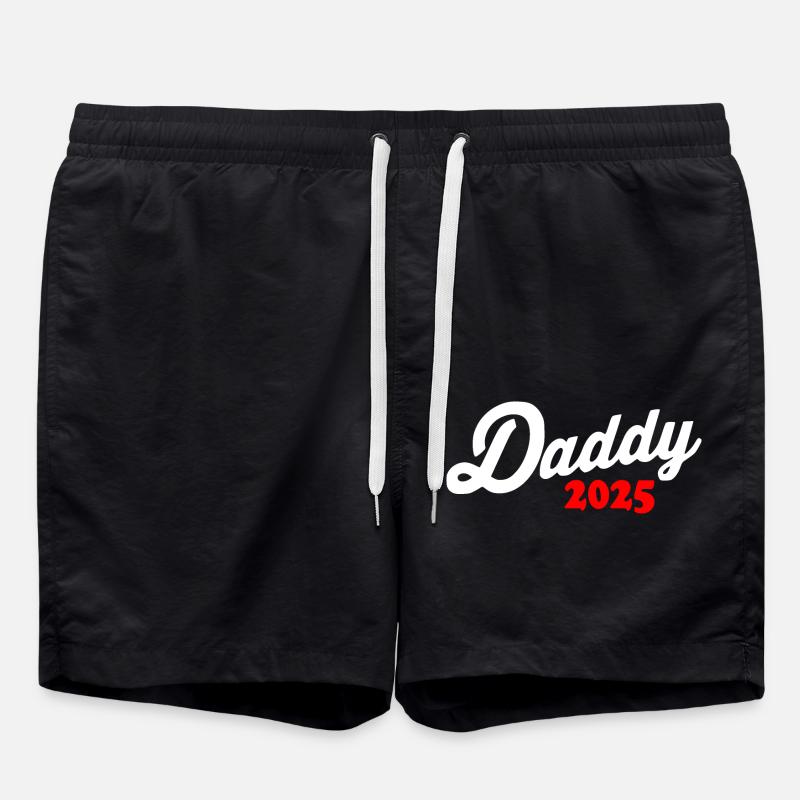 Daddy 2025 - dad 2025 - Swim Trunks - black