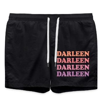 Gift for Darleen - Swim Trunks - black - Front - AI Model Male 185 light (185cm)