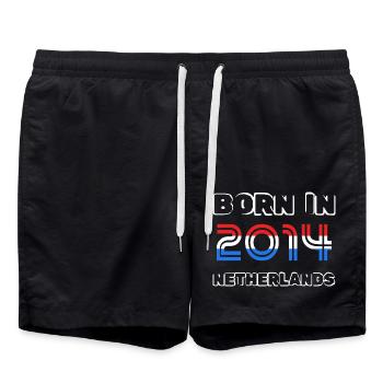 Pays-Bas 2014 - Short de bain - noir - Devant - AI Model Male 185 light (185cm)
