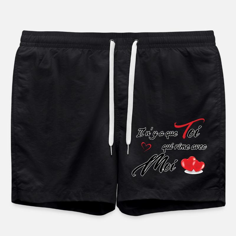 sain valentin - Short de bain - noir