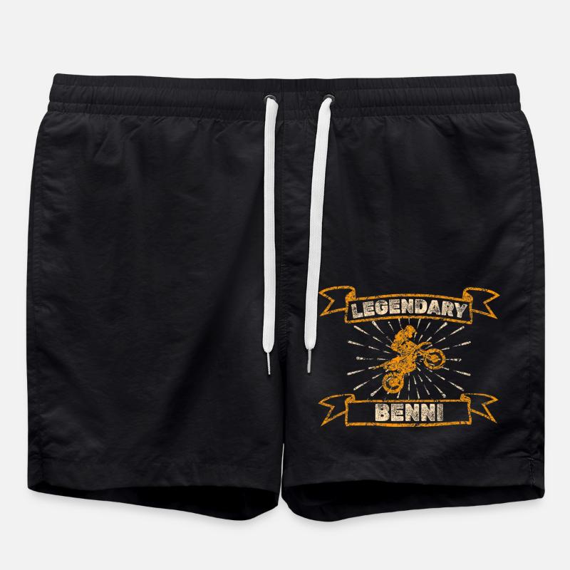 Motorcycle Benni - Swim Trunks - black