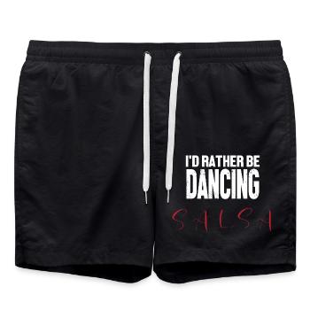 Salsa Dancer Dancer - Swim Trunks - black - Front - AI Model Male 185 light (185cm)