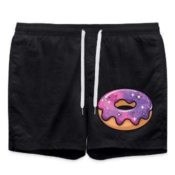 Beignet de la galaxie cosmique - Short de bain - noir - Devant - AI Model Male 185 light (185cm)