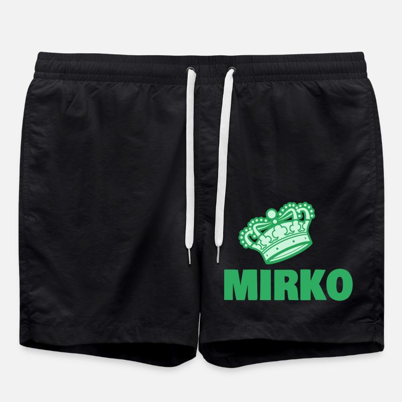 Mirko as a first name - Swim Trunks - black