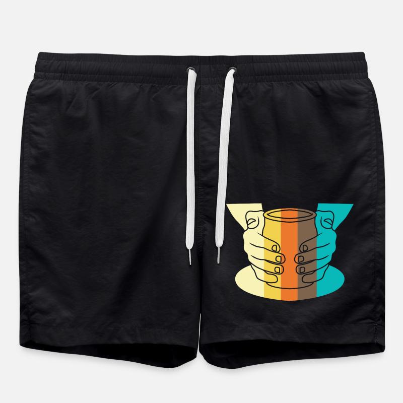 Pottery - Swim Trunks - black