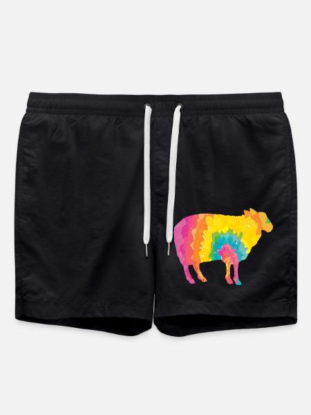 Schäfer Schaf - Badeshorts - Schwarz