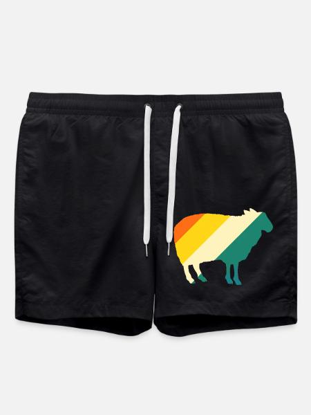 Shepherd Sheep - Swim Trunks - black