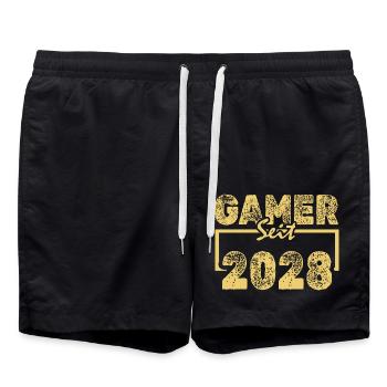 Gaming 2028 - Swim Trunks - black - Front - AI Model Male 185 light (185cm)