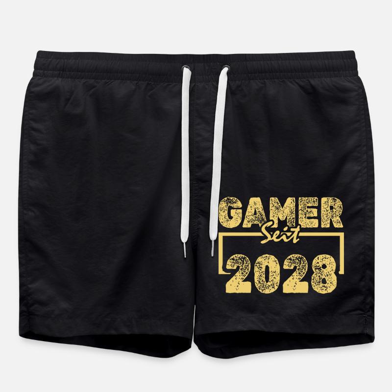 Zocken 2028 - Badeshorts - Schwarz