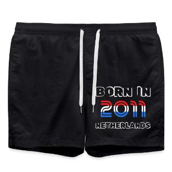 Pays-Bas 2011 - Short de bain - noir - Devant - AI Model Male 185 light (185cm)