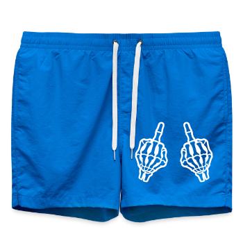 Mittelfinger Hand Skelett - Badeshorts - Cobalt blue - Vorne