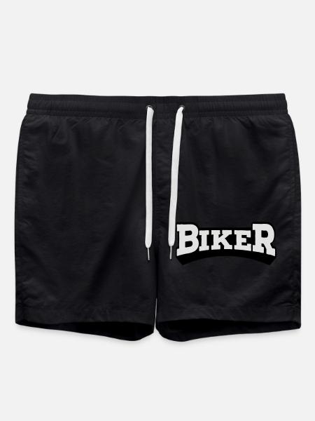 2541614 128512844 biker - Short de bain - noir