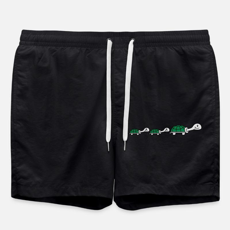 Cute Turtle Family - Short de bain - noir