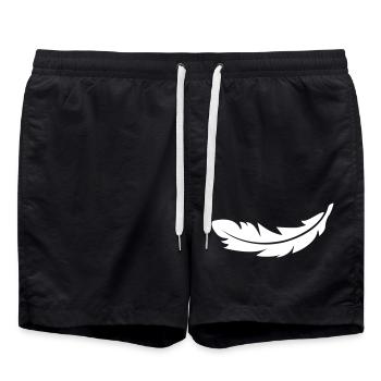 Plume - Short de bain - noir - Devant - AI Model Male 185 light (185cm)