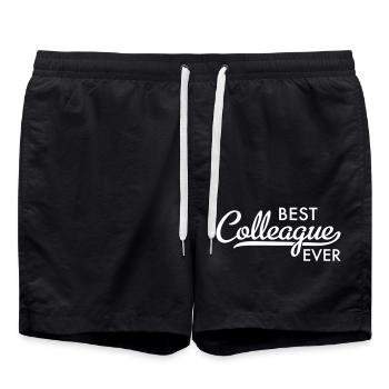 colleague - Swim Trunks - black - Front - AI Model Male 185 light (185cm)