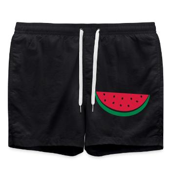 Melons conception de disque - Short de bain - noir - Devant - AI Model Male 185 light (185cm)