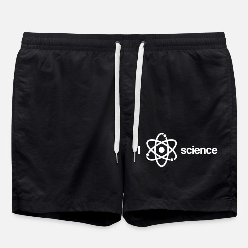 J’aime la science - Short de bain - noir