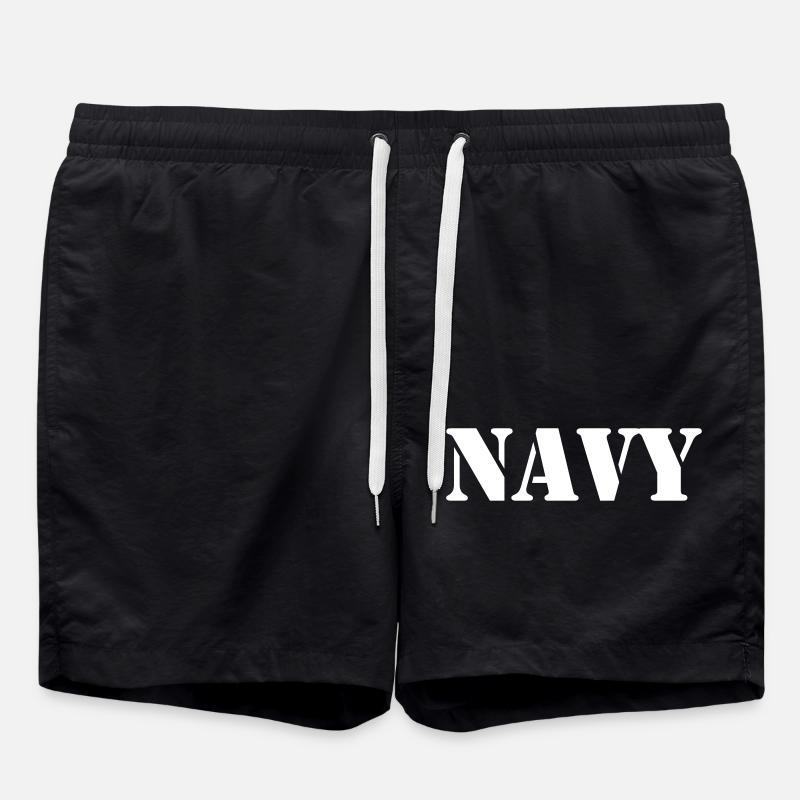 MARINE militaire - Short de bain - noir