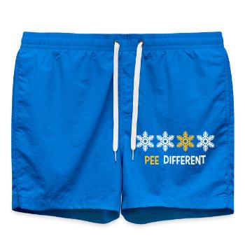 Pee Different Gelber - Badeshorts - Cobalt blue - Vorne