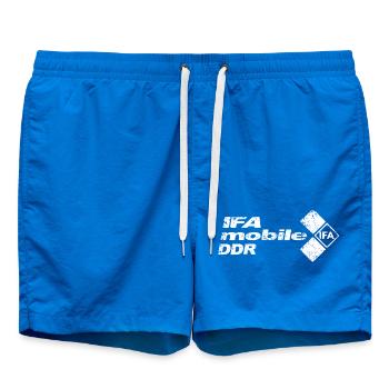 IFA mobile DDR - Vintage Retro Klassik Logo - Badeshorts - Cobalt blue - Vorne