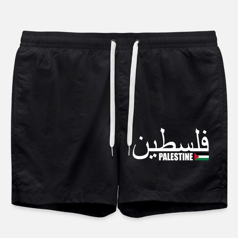 Palästina فلسطين - Badeshorts - Schwarz
