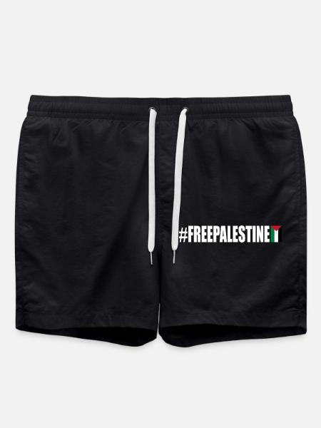 Free palestine - Short de bain - noir