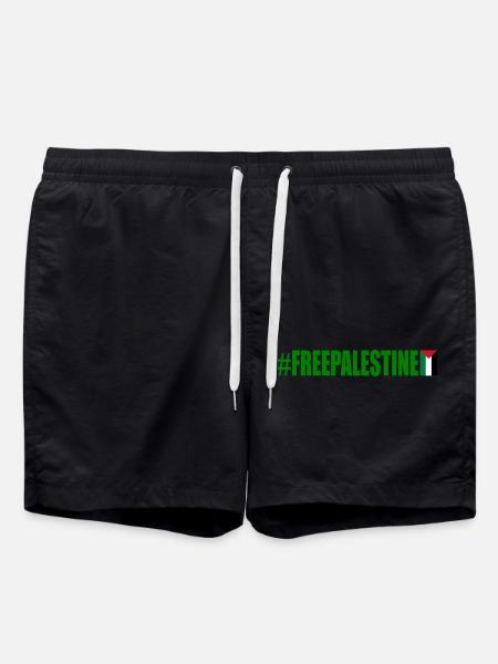 Free palestine - Swim Trunks - black