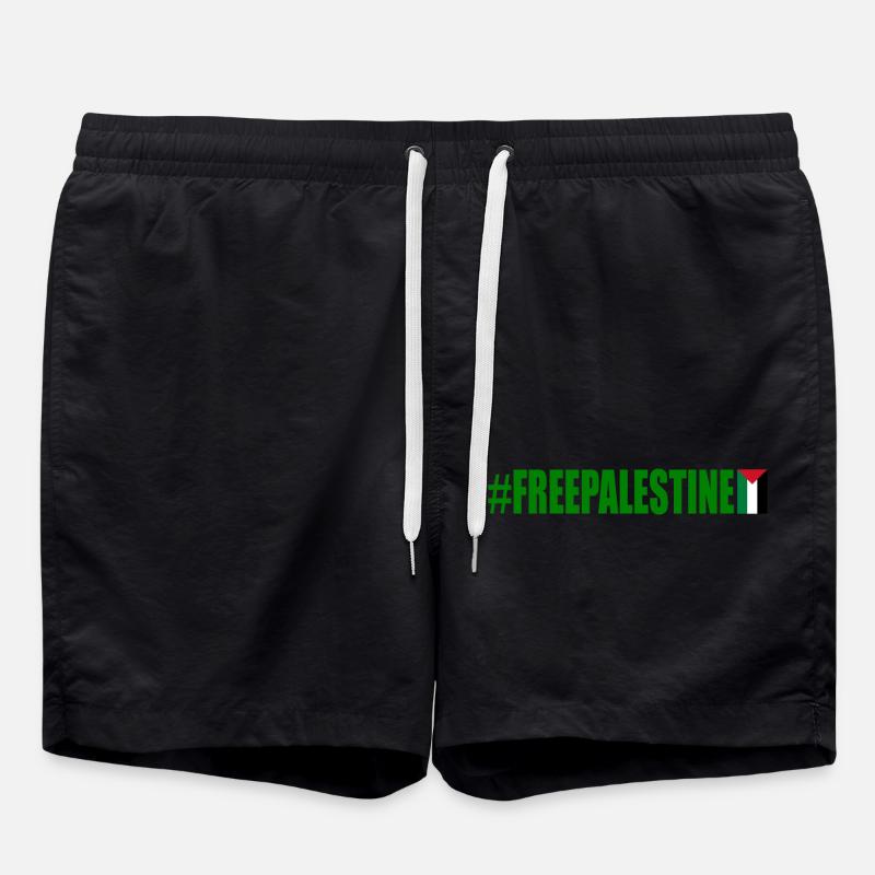 Free palestine - Short de bain - noir