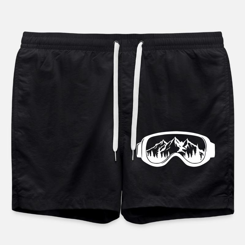 Lunettes de ski - Short de bain - noir