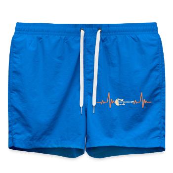Cadeau Battement De Cœur Pour Guitariste - Short de bain - cobalt blue - Devant