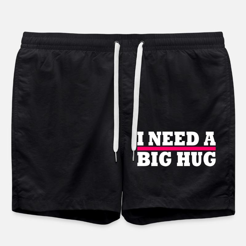 I need a big hug - Short de bain - noir