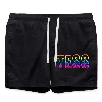 tess rs arc-en-ciel - Short de bain - noir - Devant - AI Model Male 185 light (185cm)