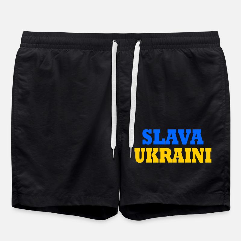Slava ukraini - Short de bain - noir