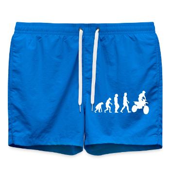 Motorrad Motorradfahrer Evolution Motorcross Biker - Badeshorts - Cobalt blue - Vorne