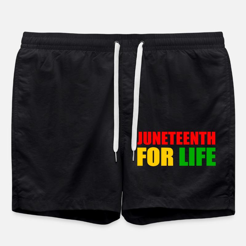 juneteenth - Badeshorts - Schwarz