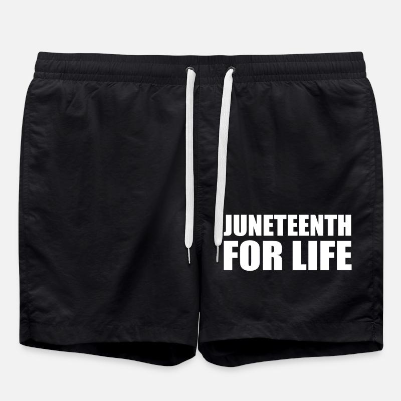 juneteenth - Swim Trunks - black