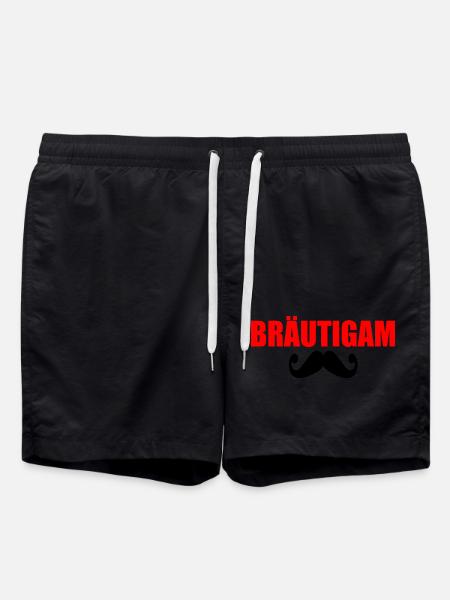Bräutigam - Badeshorts - Schwarz