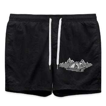 Tente de camping Mountain Mountaineer - Short de bain - noir - Devant - AI Model Male 185 light (185cm)