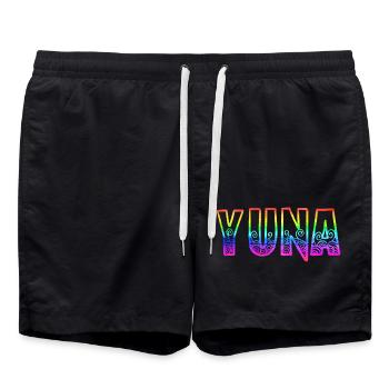 yuna rs arc-en-ciel - Short de bain - noir - Devant - AI Model Male 185 light (185cm)