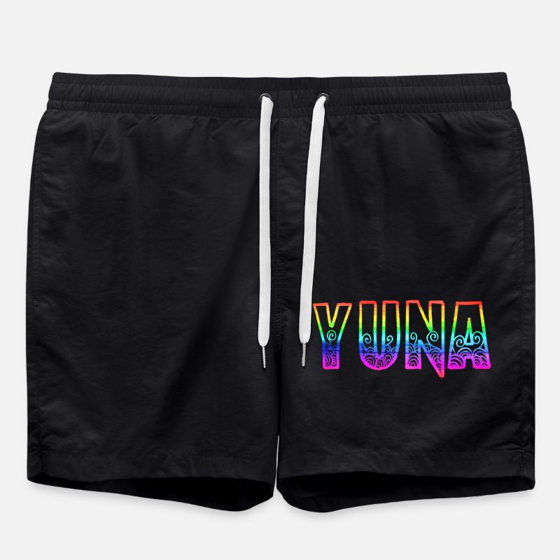 yuna rs rainbow - Swim Trunks - black