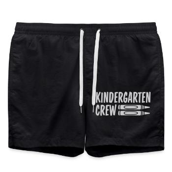 Premier jour d’école Kindergarten Crew - Short de bain - noir - Devant - AI Model Male 185 light (185cm)